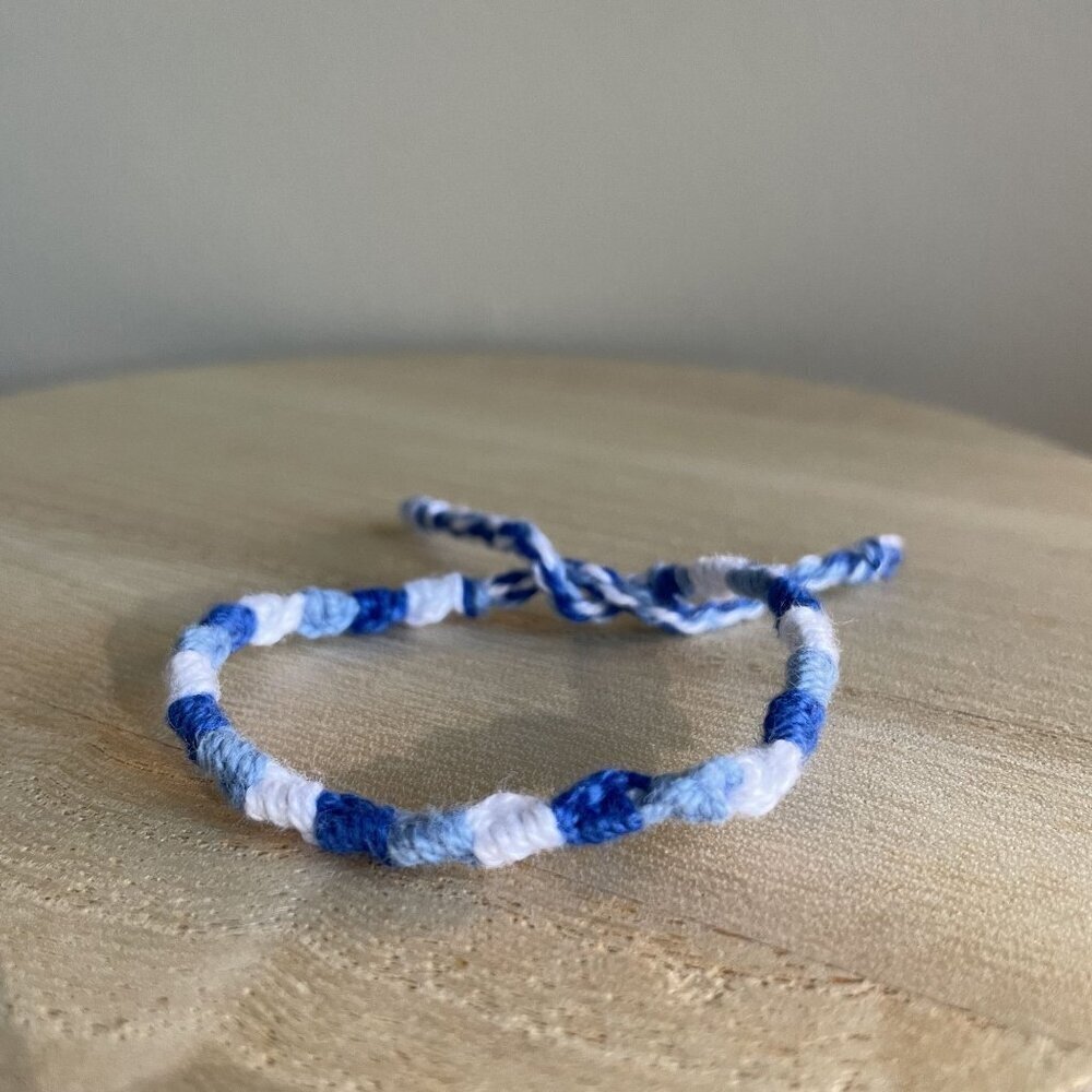 Ximena Bracelet, anklet, trendy, comfortable, tie, embroidery thread, woven, gif